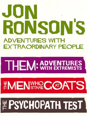cover image of Jon Ronson's Adventures with Extraordinary People